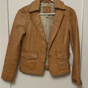 BoardRoom Camel Leather Jacket